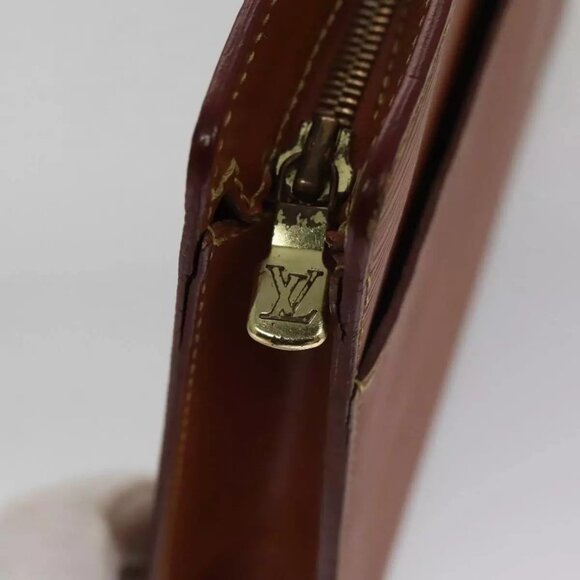 LOUIS VUITTON Epi Pochette Homme Clutch Bag Zipangu Gold - Picture 7 of 16